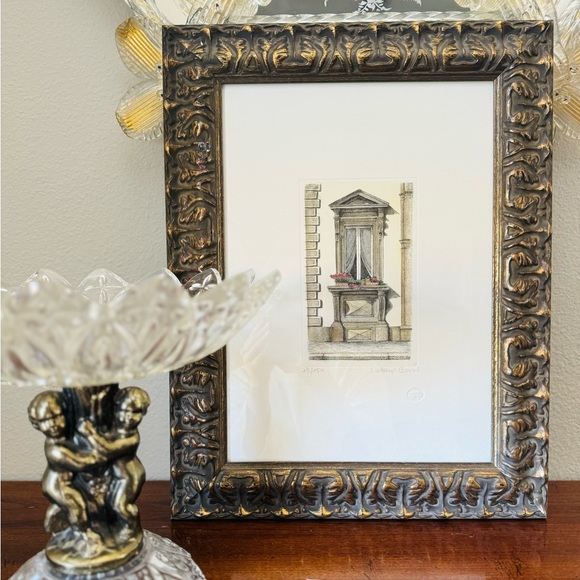 Italy ITALIAN CITYSCAPE Doorstep Original Cristina Gervasi Signed Limited Print - Picture 1 of 7